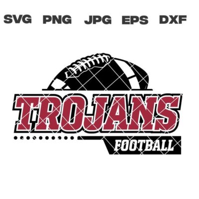 9953 Trojans SVG Trojans Football SVG Football Team svg png jpg dxf eps Cricut Files Digital Download Silhouette Instant Download