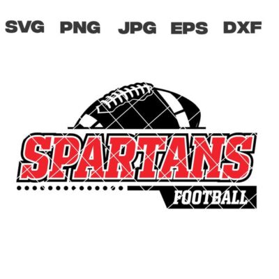 9957 Spartans SVG Spartans Football SVG Football Team svg png jpg dxf eps Cricut Files Digital Download Silhouette Instant Download