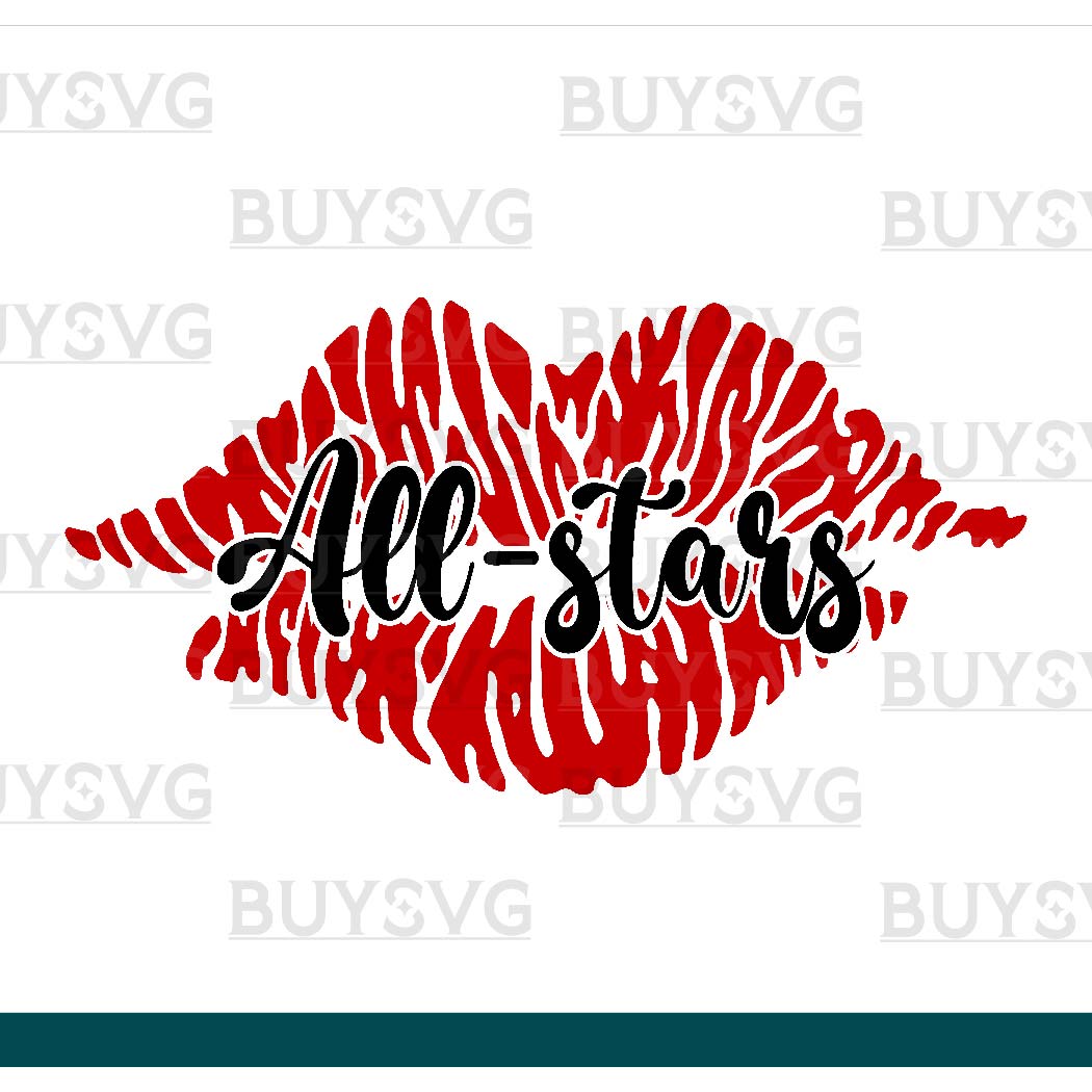 All stars SVG PNG Digital file Download LIPS 1