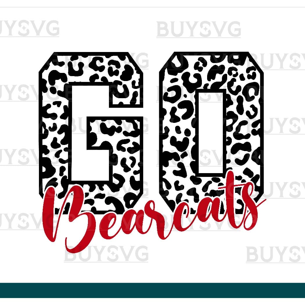 Bearcats SVG PNG Digital file Download GO LONG