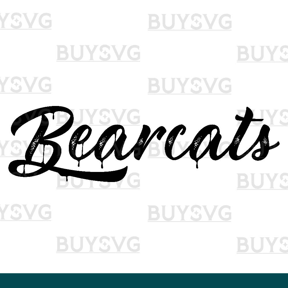 Bearcats SVG PNG Digital file Download METAL