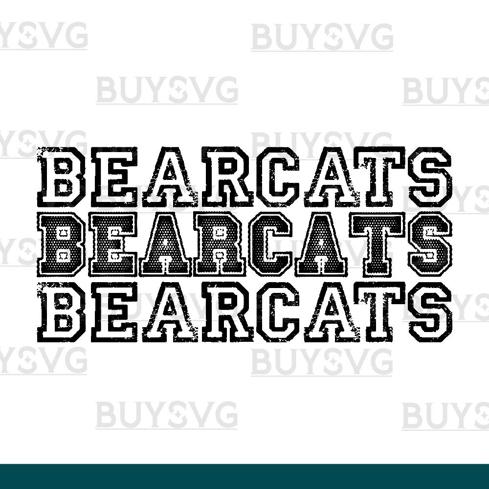 Bearcats SVG PNG Digital file Download Stack 3 1