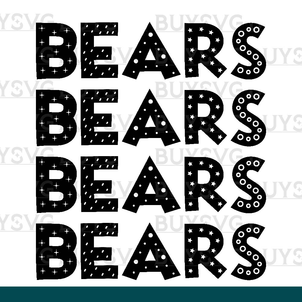 Bears SVG PNG Digital file Download 4 DOODLE STACK