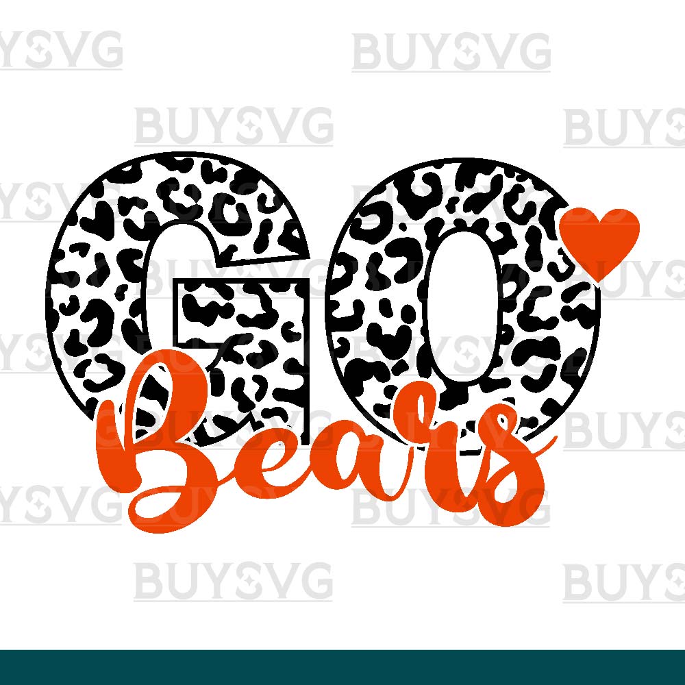 Bears SVG PNG Digital file Download LEOPARD CIRCLE GO