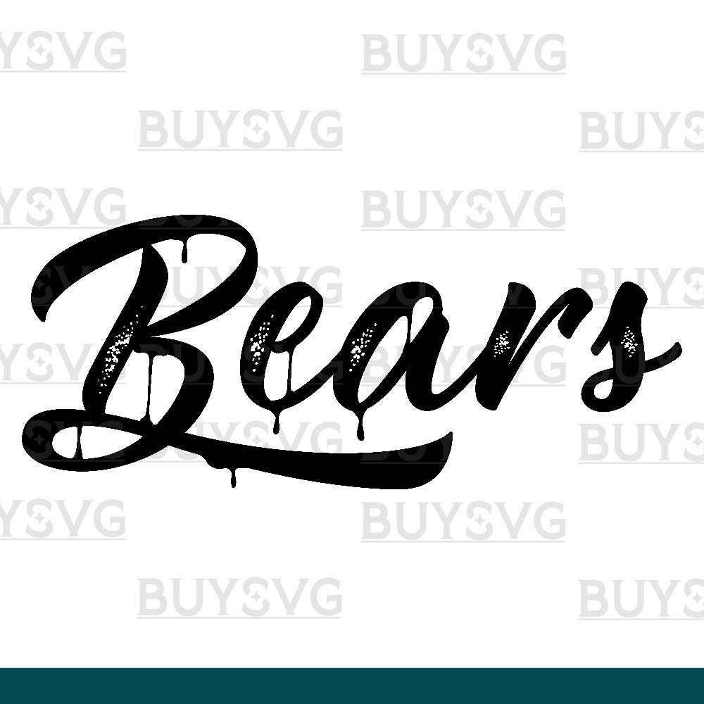 Bears SVG PNG Digital file Download METAL