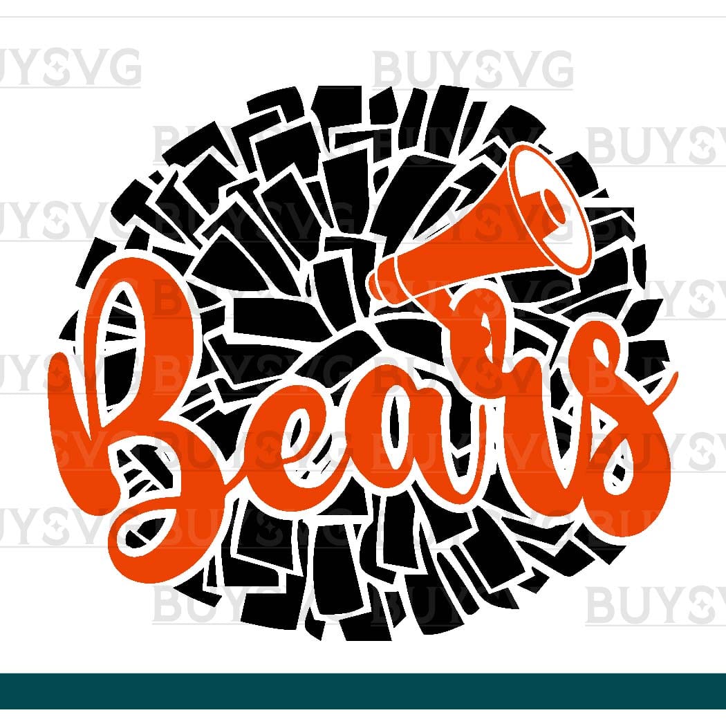 Bears SVG PNG Digital file Download POMPOM