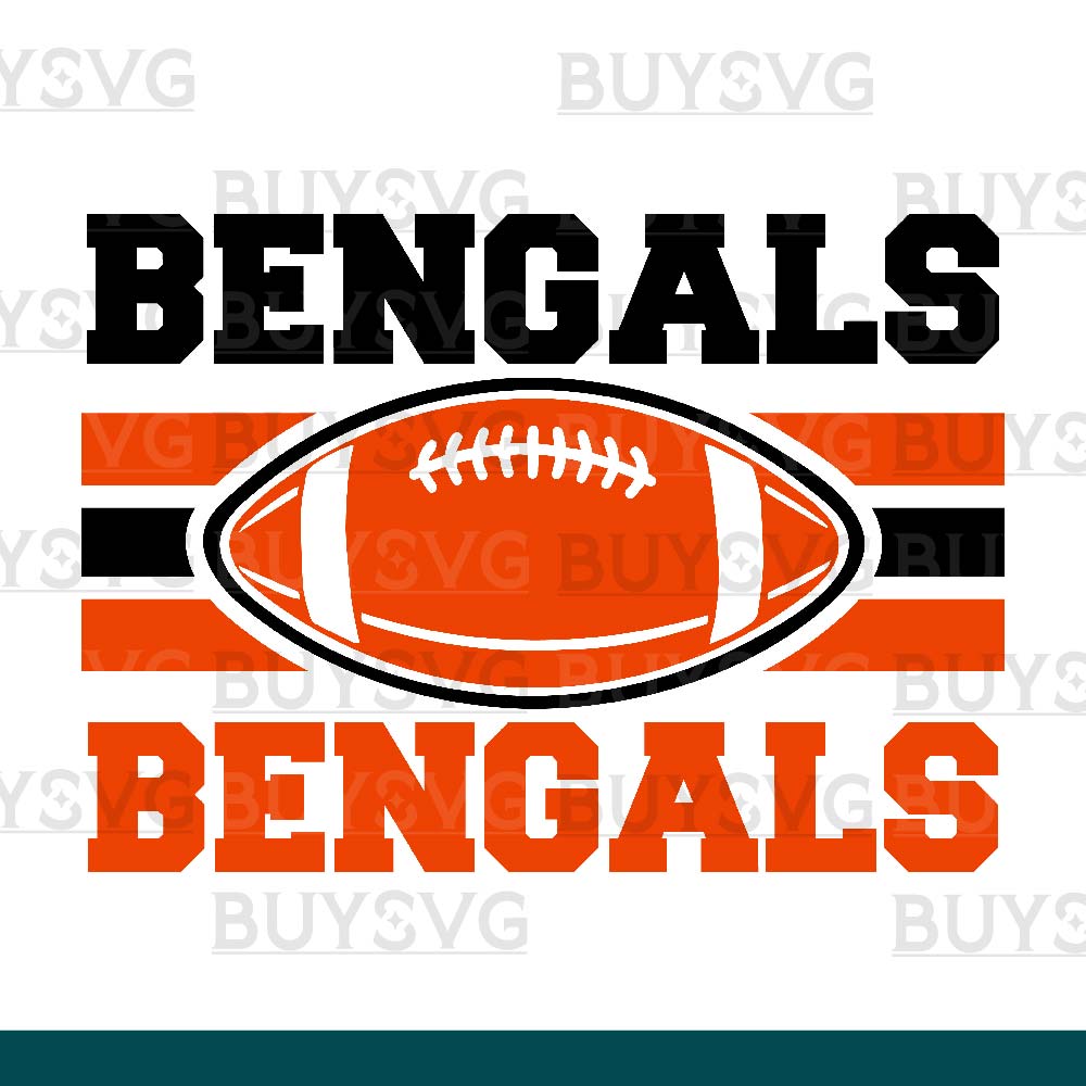 Bengals SVG PNG Digital file Download 2 STACK FOOTBALL