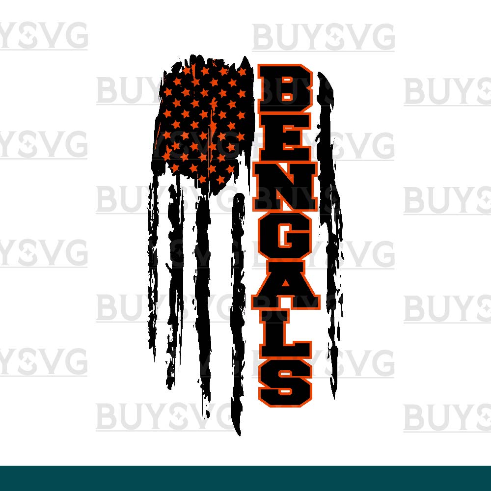 Bengals SVG PNG Digital file Download Flag 1