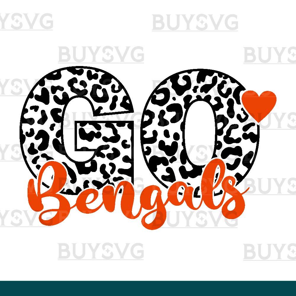 Bengals SVG PNG Digital file Download LEOPARD CIRCLE GO