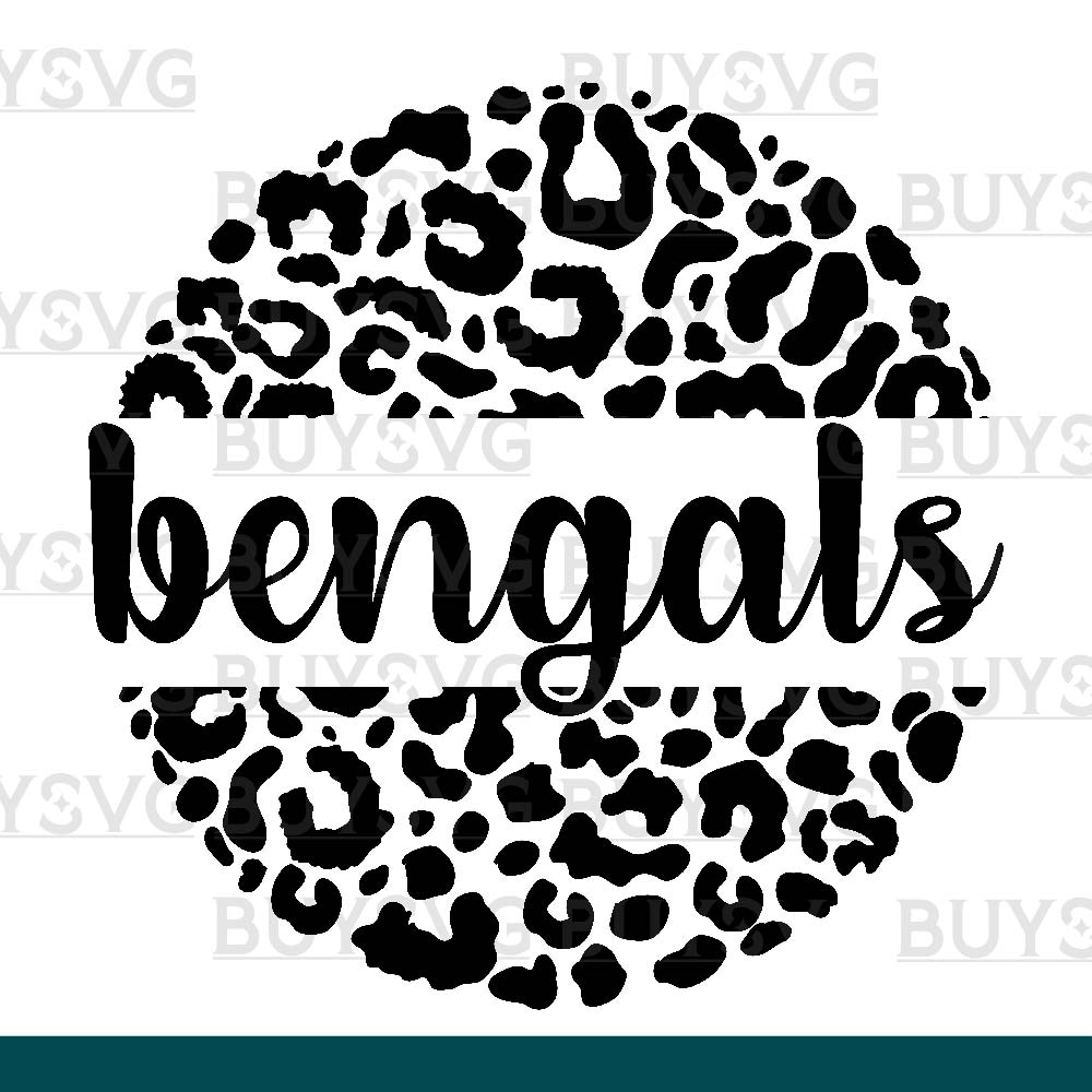 Bengals SVG PNG Digital file Download LEOPARD CIRCLE