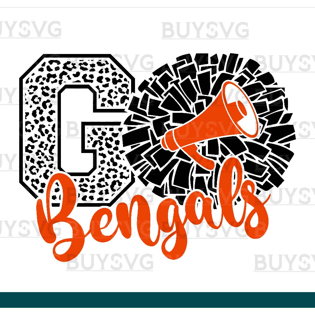 Bengals SVG PNG Digital file Download POMPOM GO