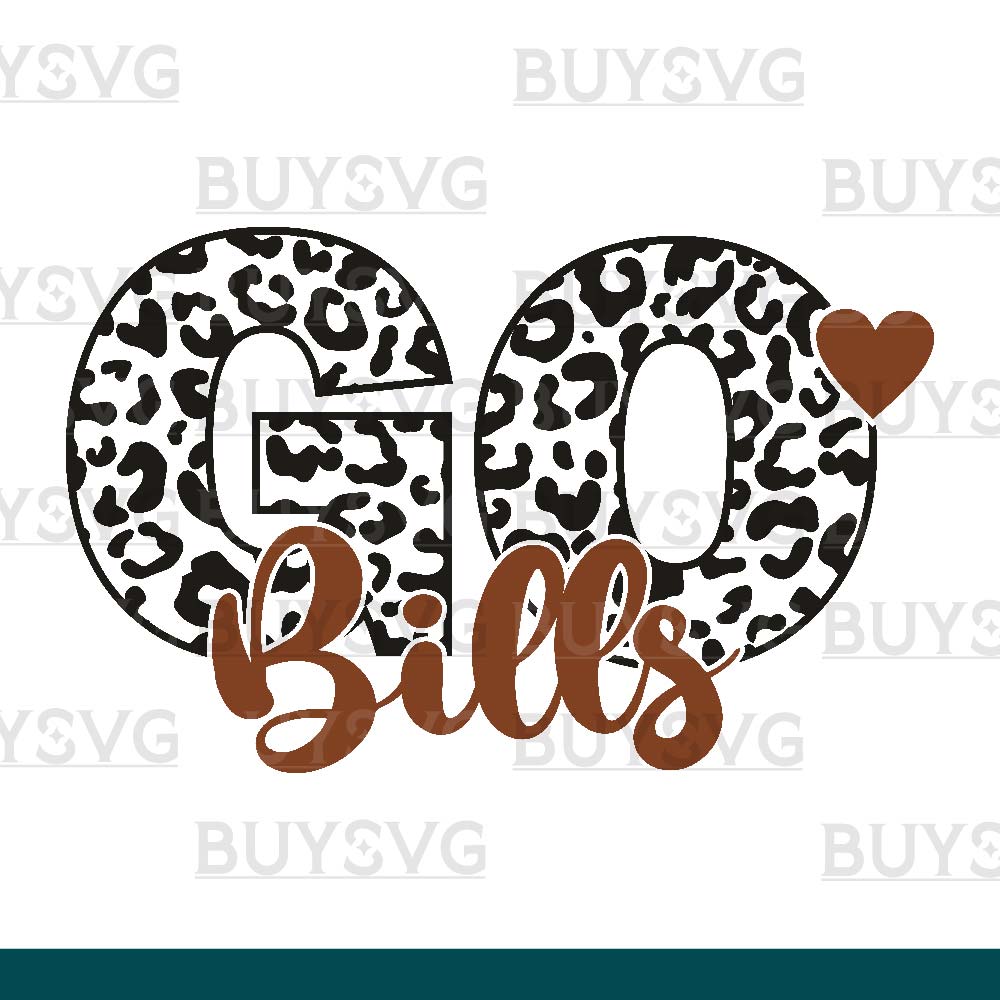 Bills SVG PNG Digital file Download LEOPARD CIRCLE GO