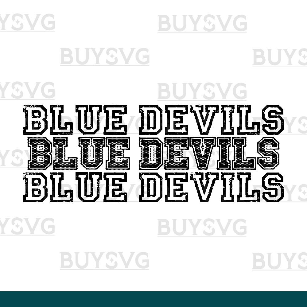 Blue devils SVG PNG Digital file Download Stack 3 1