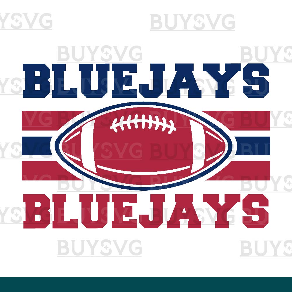 Bluejays SVG PNG Digital file Download 2 STACK FOOTBALL