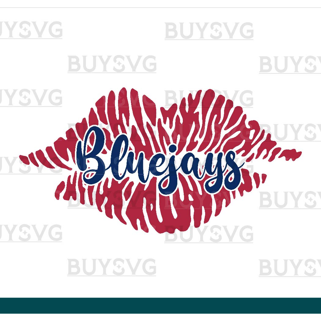 Bluejays SVG PNG Digital file Download LIPS 1