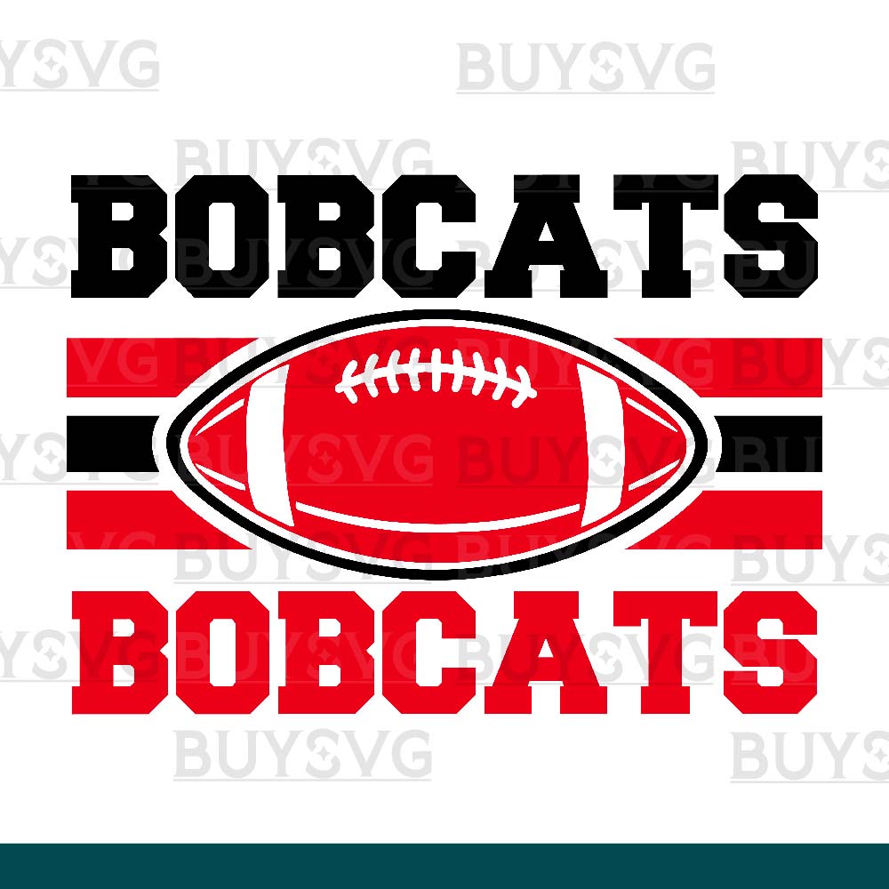 Bobcats SVG PNG Digital file Download 2 STACK FOOTBALL