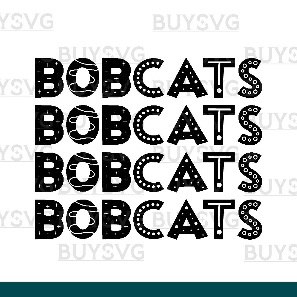 Bobcats SVG PNG Digital file Download 4 DOODLE STACK