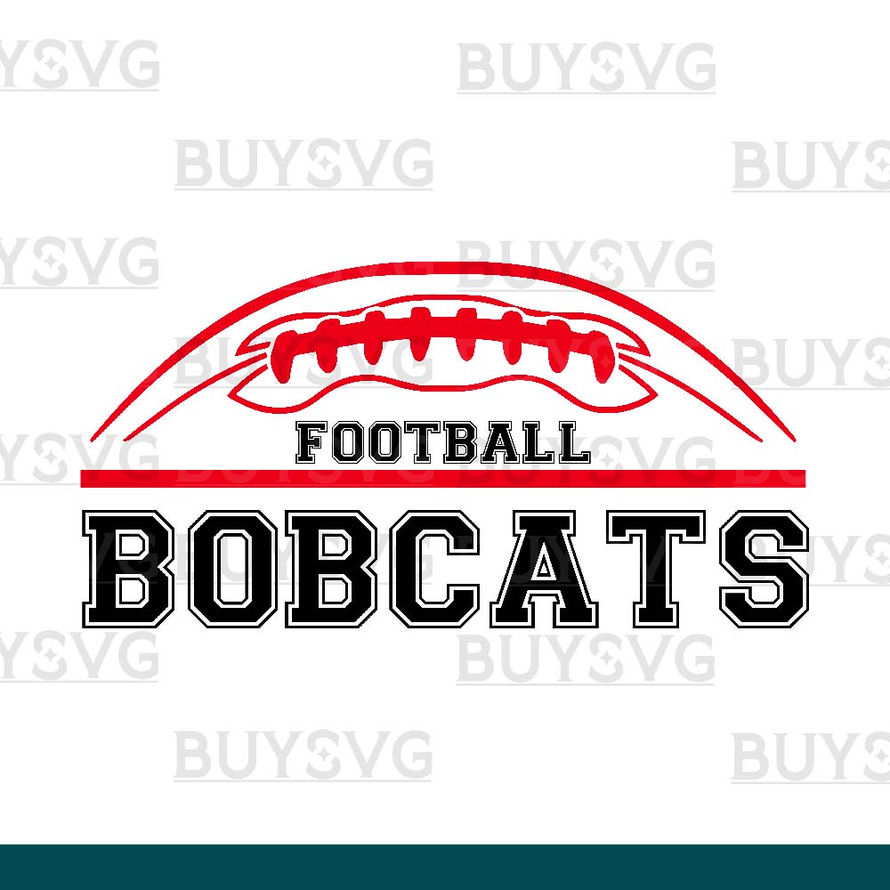 Bobcats SVG PNG Digital file Download FOOTBALL TOP