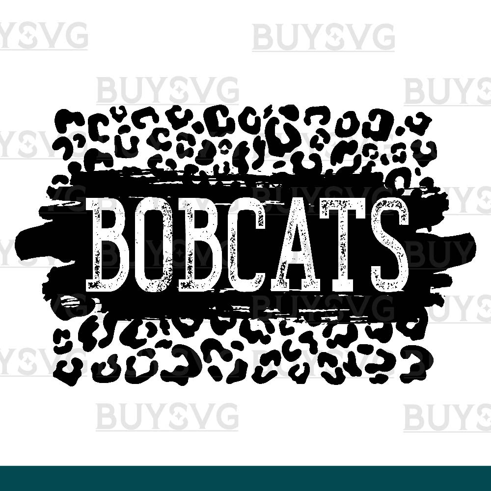 Bobcats SVG PNG Digital file Download LEOPARD PATCH