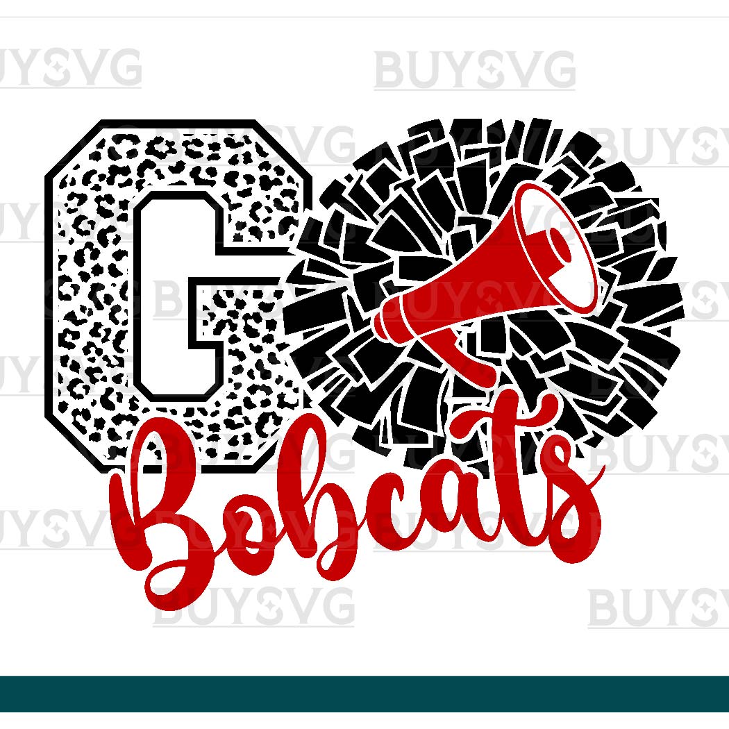 Bobcats SVG PNG Digital file Download POMPOM GO