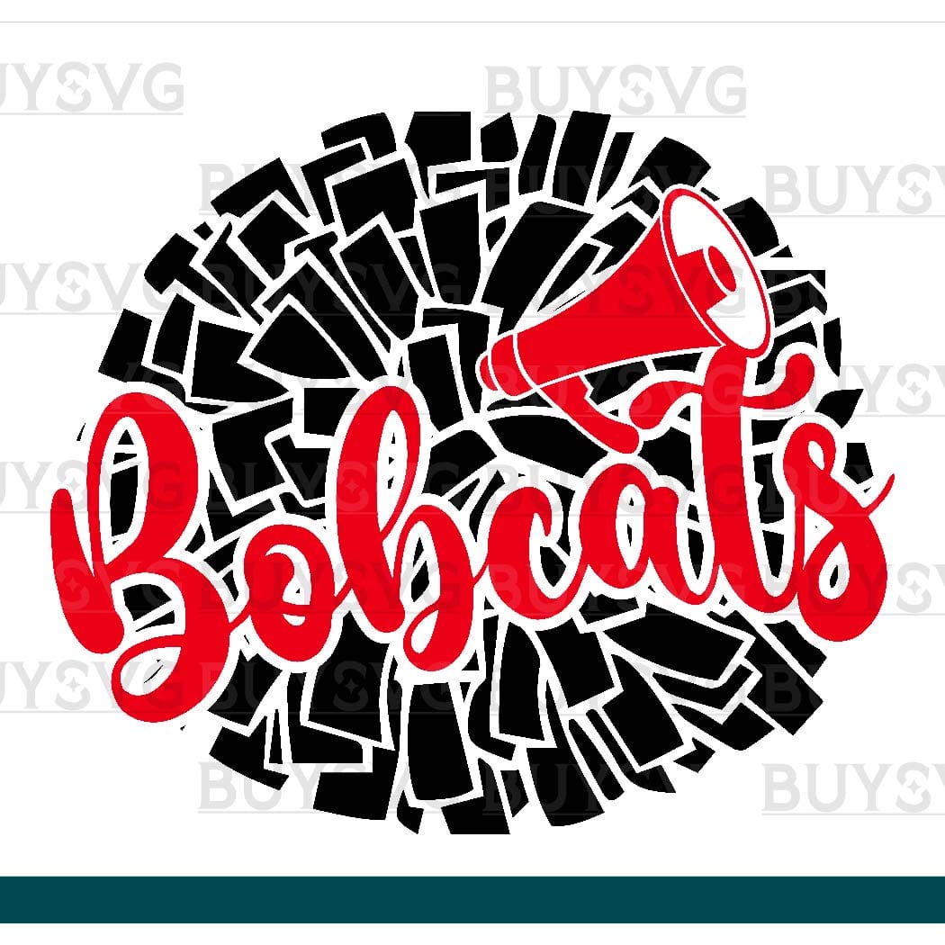 Bobcats SVG PNG Digital file Download POMPOM