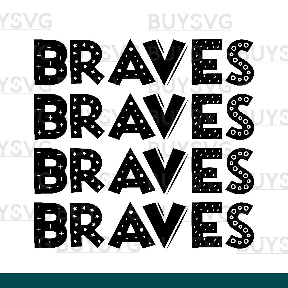 Braves SVG PNG Digital file Download 4 DOODLE STACK