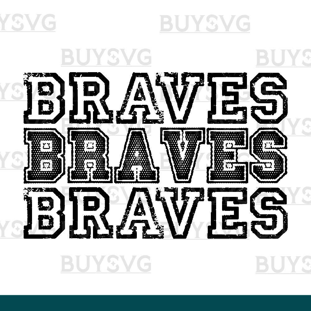 Braves SVG PNG Digital file Download Stack 3 1