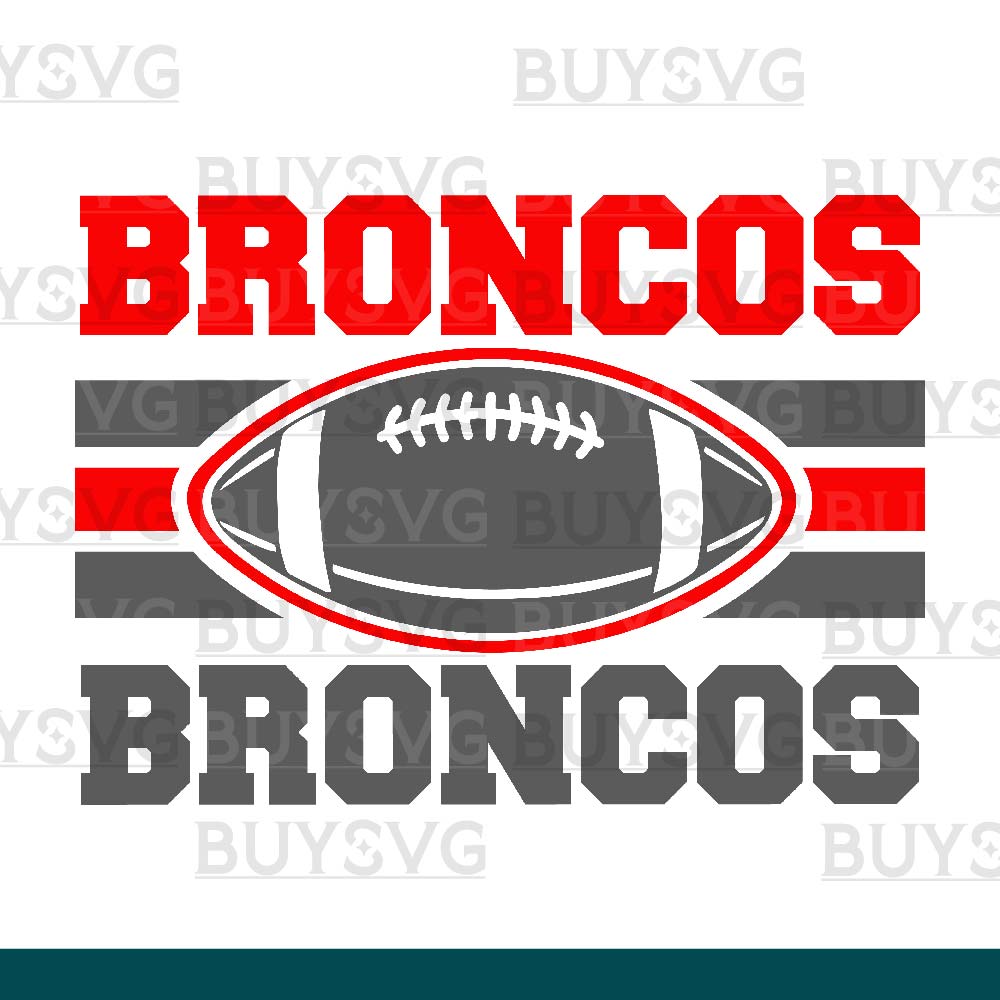 Broncos SVG PNG Digital file Download 2 STACK FOOTBALL