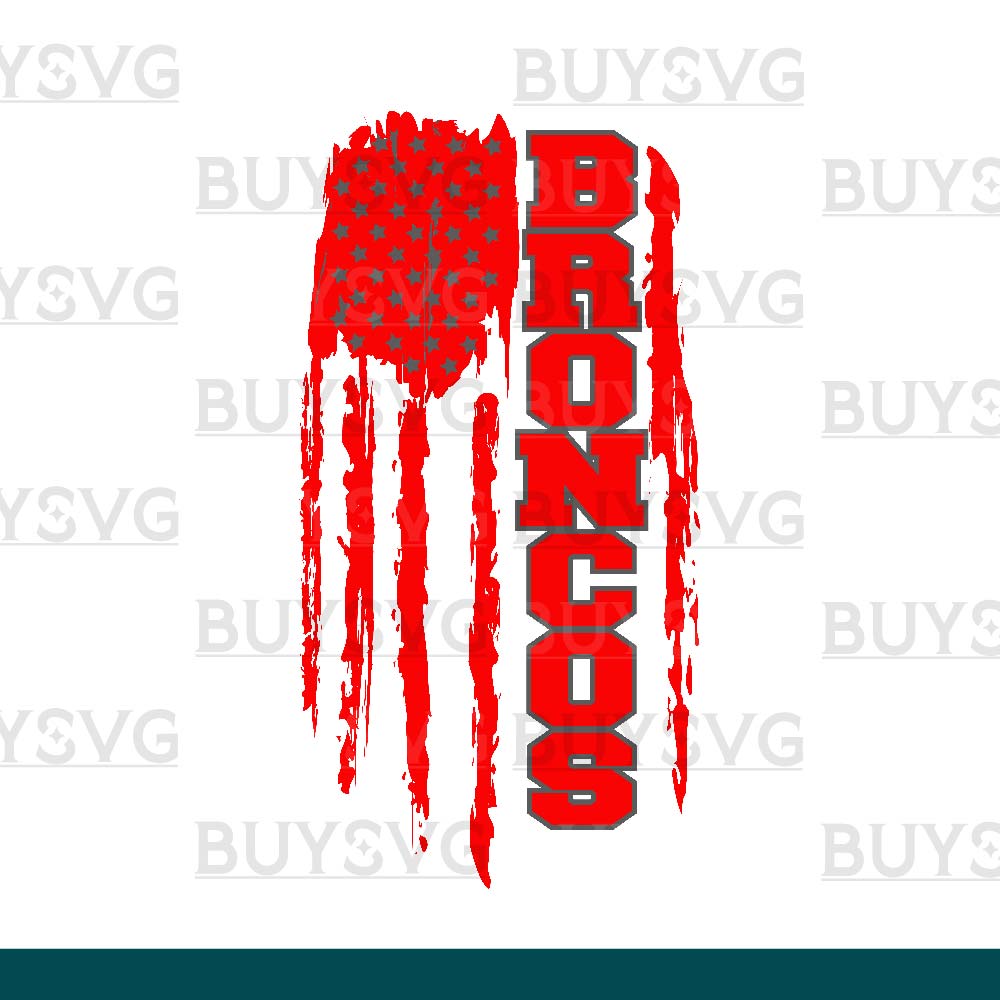 Broncos SVG PNG Digital file Download Flag 1