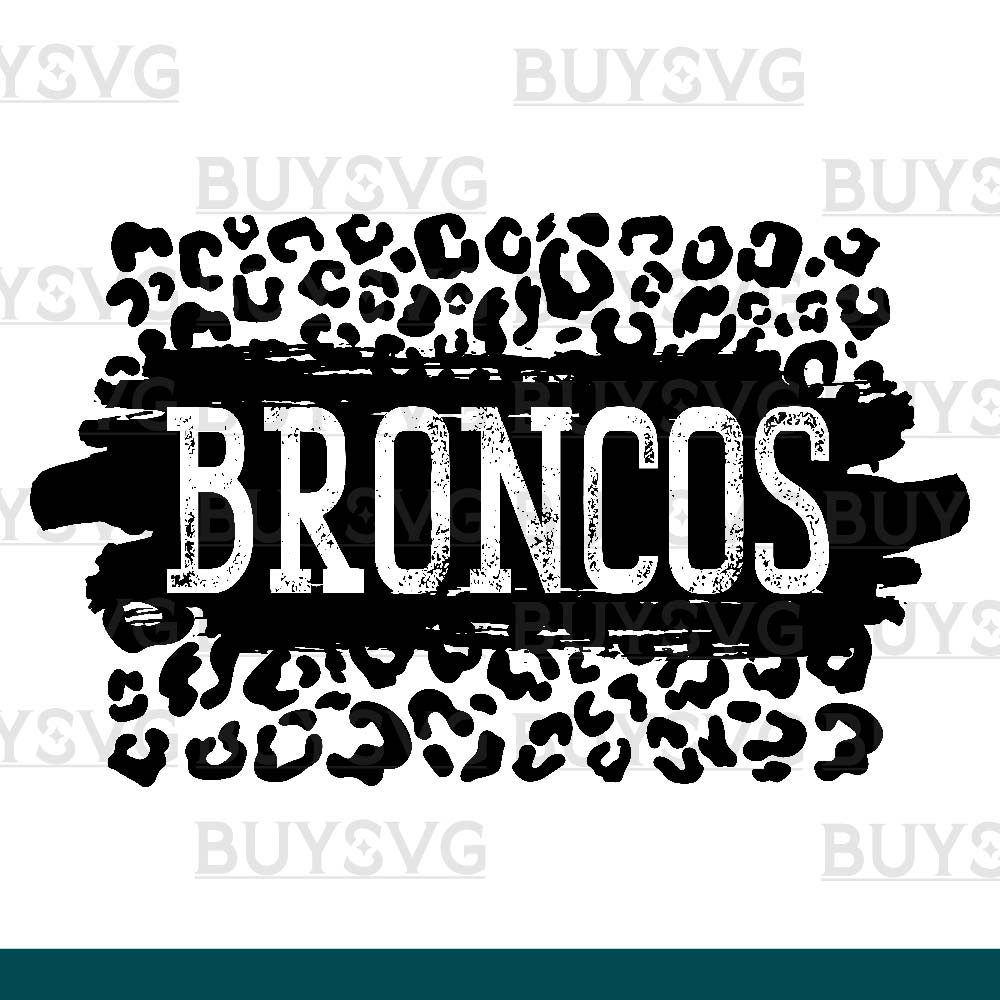 Broncos SVG PNG Digital file Download LEOPARD PATCH