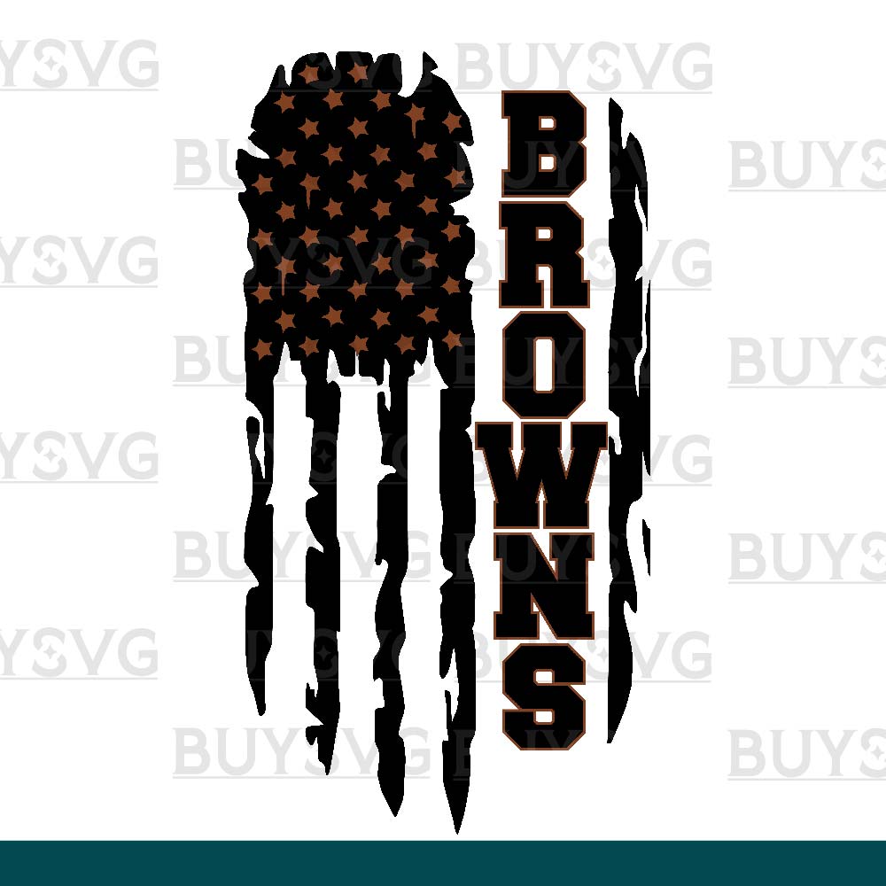 Browns SVG PNG Digital file Download FLAG 4