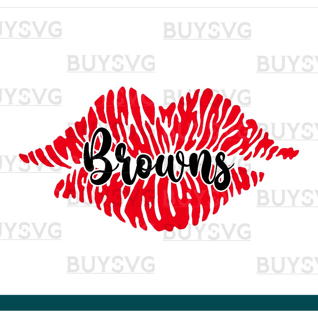 Browns SVG PNG Digital file Download LIPS 1