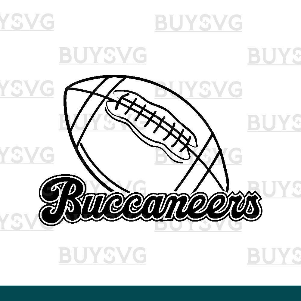 Buccaneers SVG PNG Digital file Download FOOTBALL LINNED