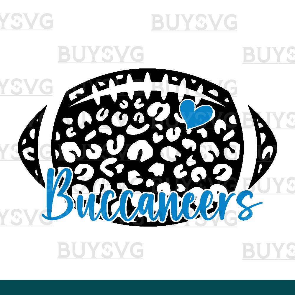 Buccaneers SVG PNG Digital file Download LEOPARD FOOTBALL