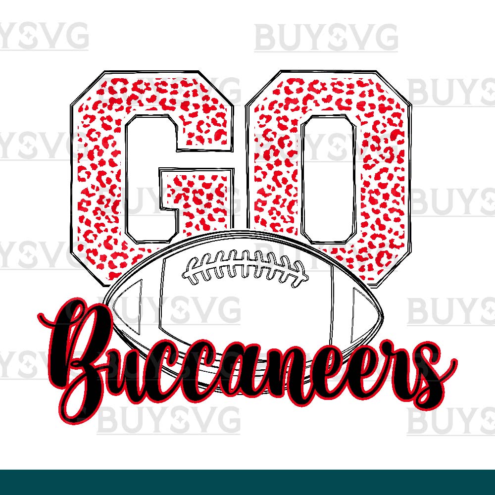 Buccaneers SVG PNG Digital file Download go football lower outlined