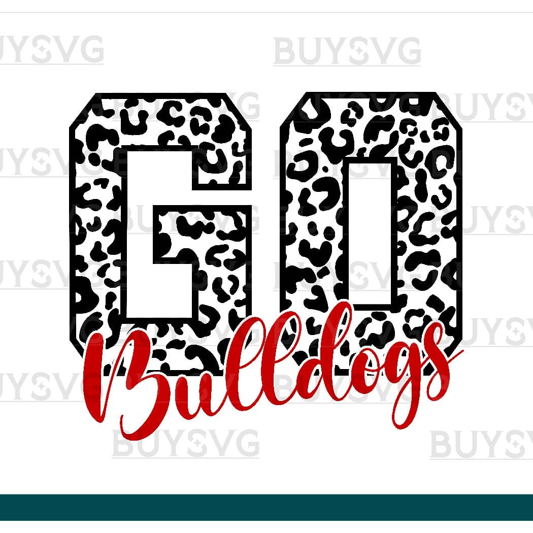 Bulldogs SVG PNG Digital file Download GO LONG