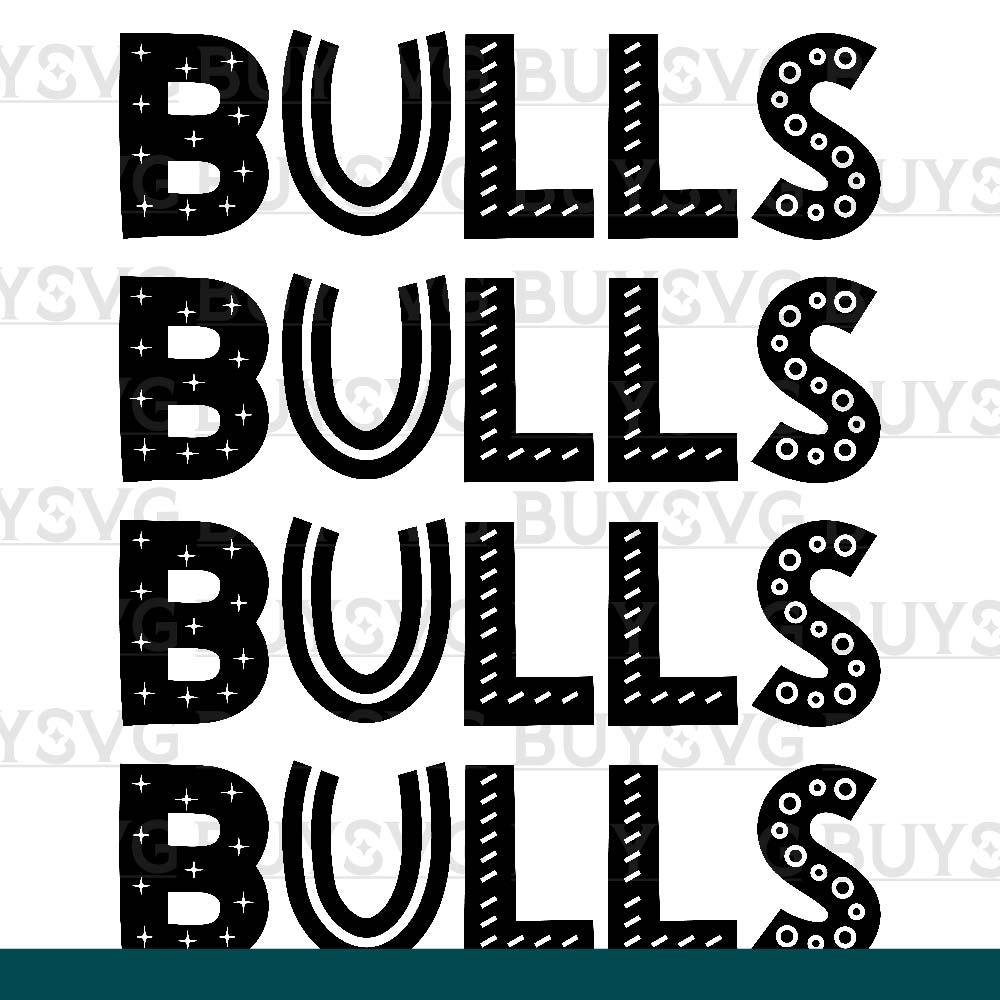 Bulls SVG PNG Digital file Download 4 DOODLE STACK