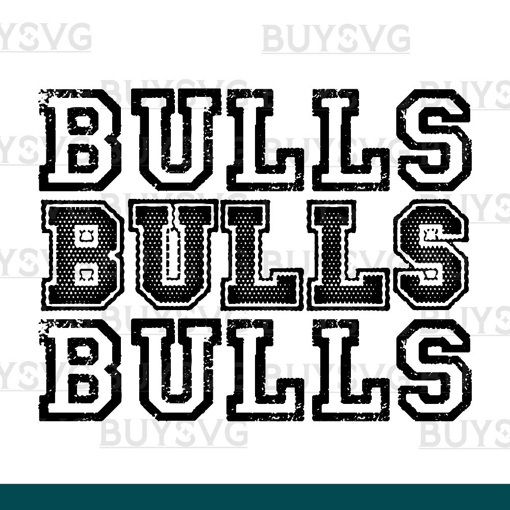 Bulls SVG PNG Digital file Download Stack 3 1