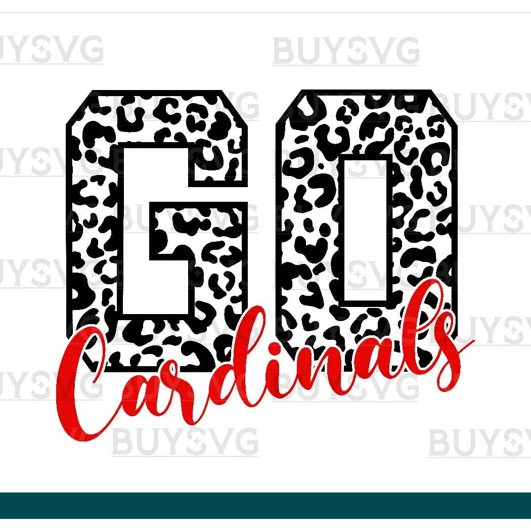 Cardinals SVG PNG Digital file Download GO LONG