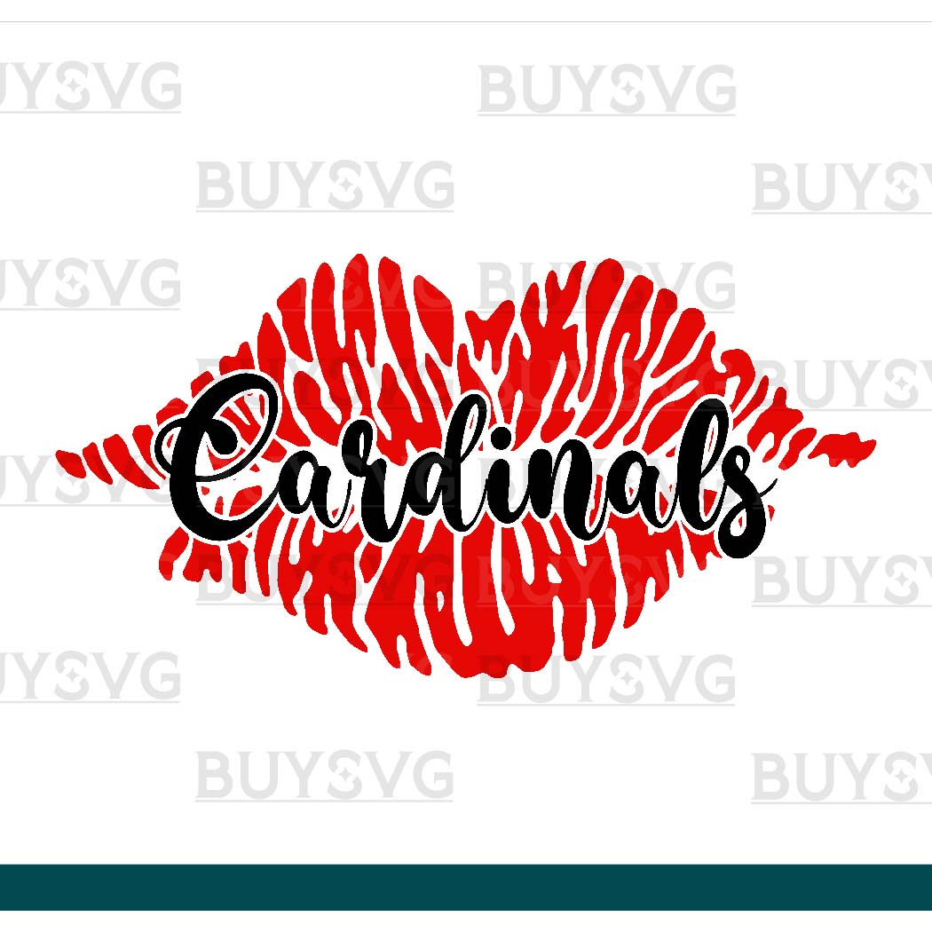 Cardinals SVG PNG Digital file Download LIPS 1