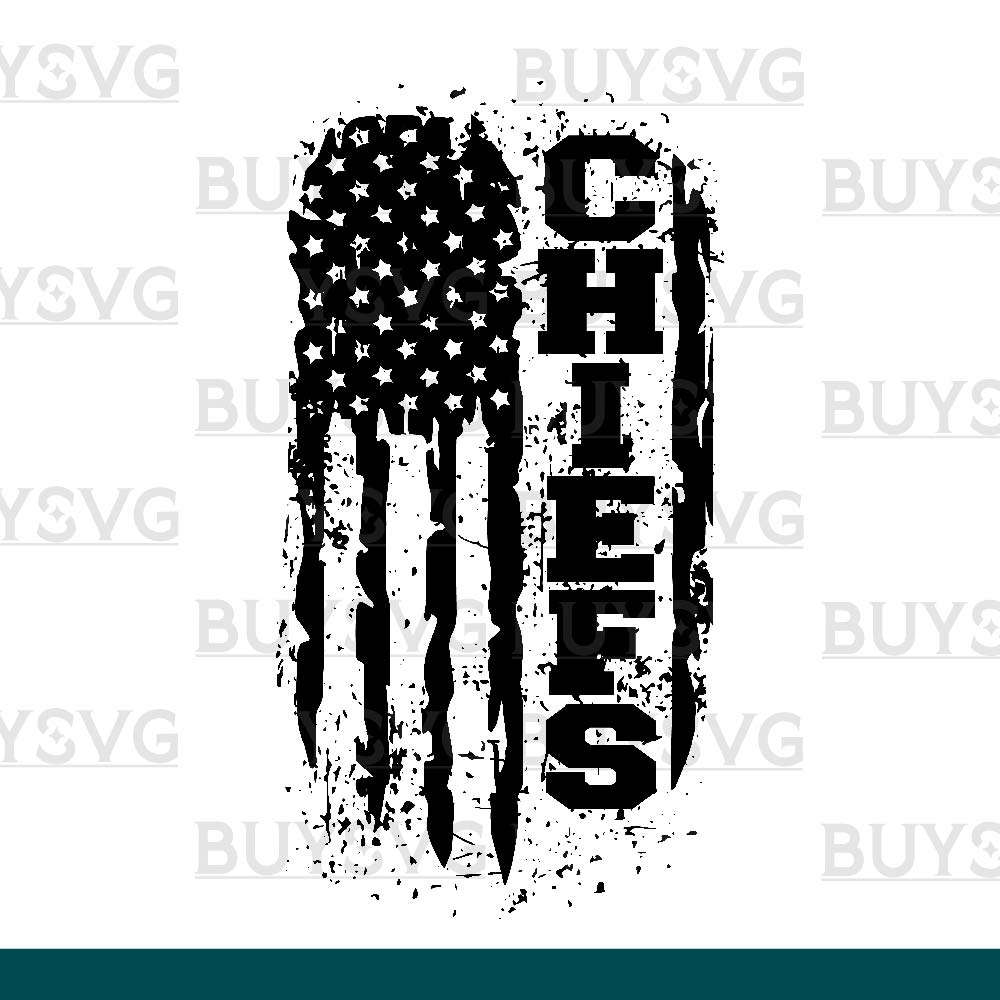 Chiefs SVG PNG Digital file Download FLAG 3