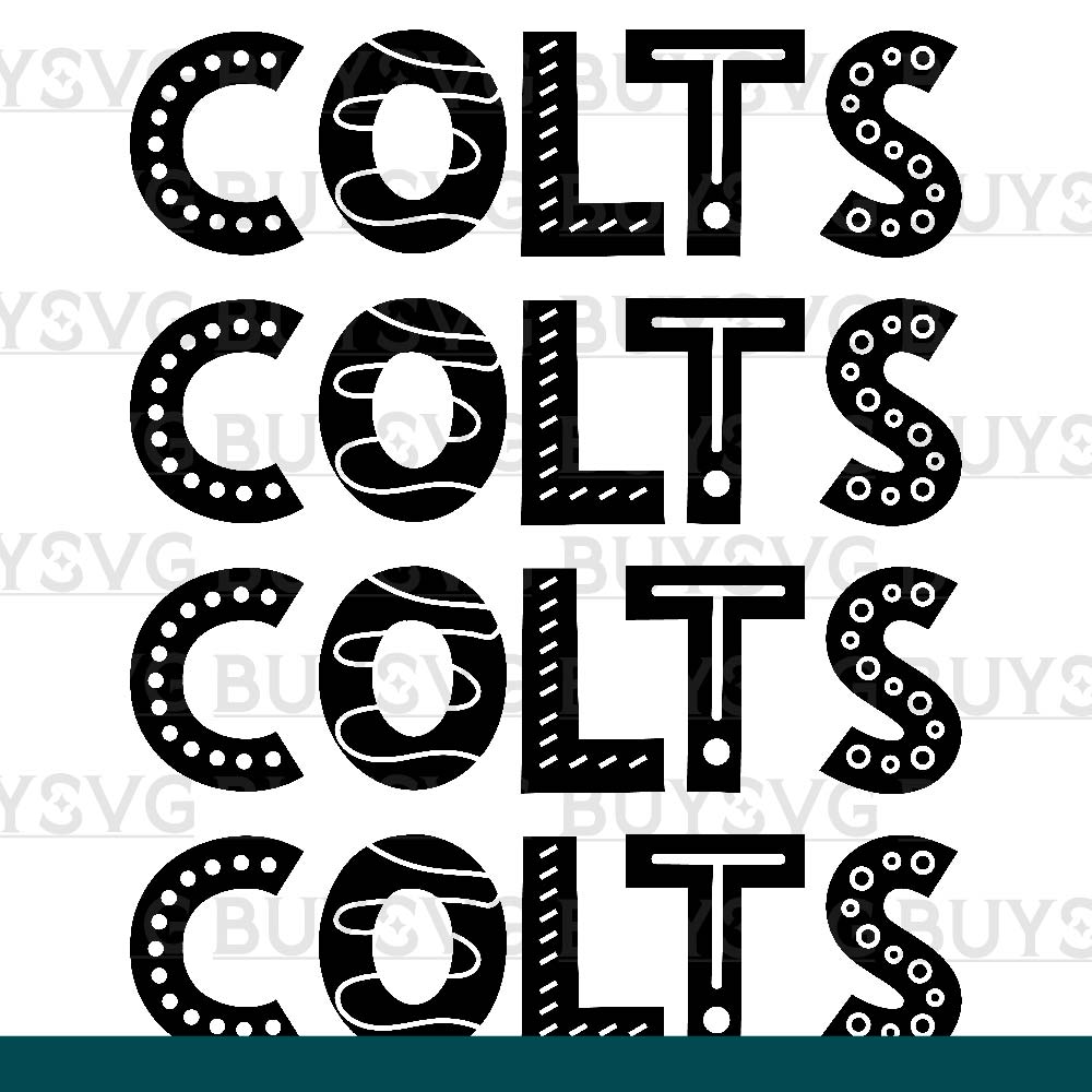 Colts SVG PNG Digital file Download 4 DOODLE STACK