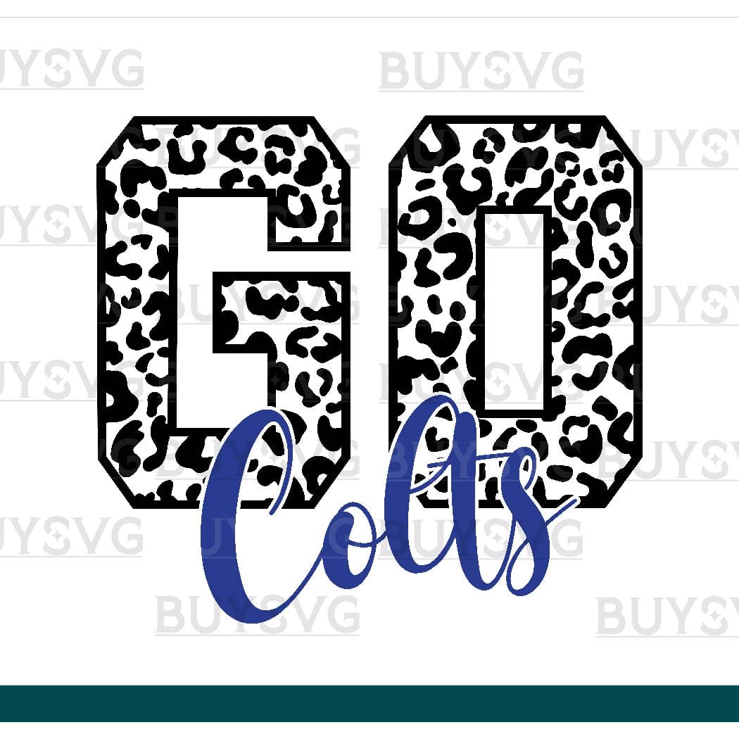 Colts SVG PNG Digital file Download GO LONG