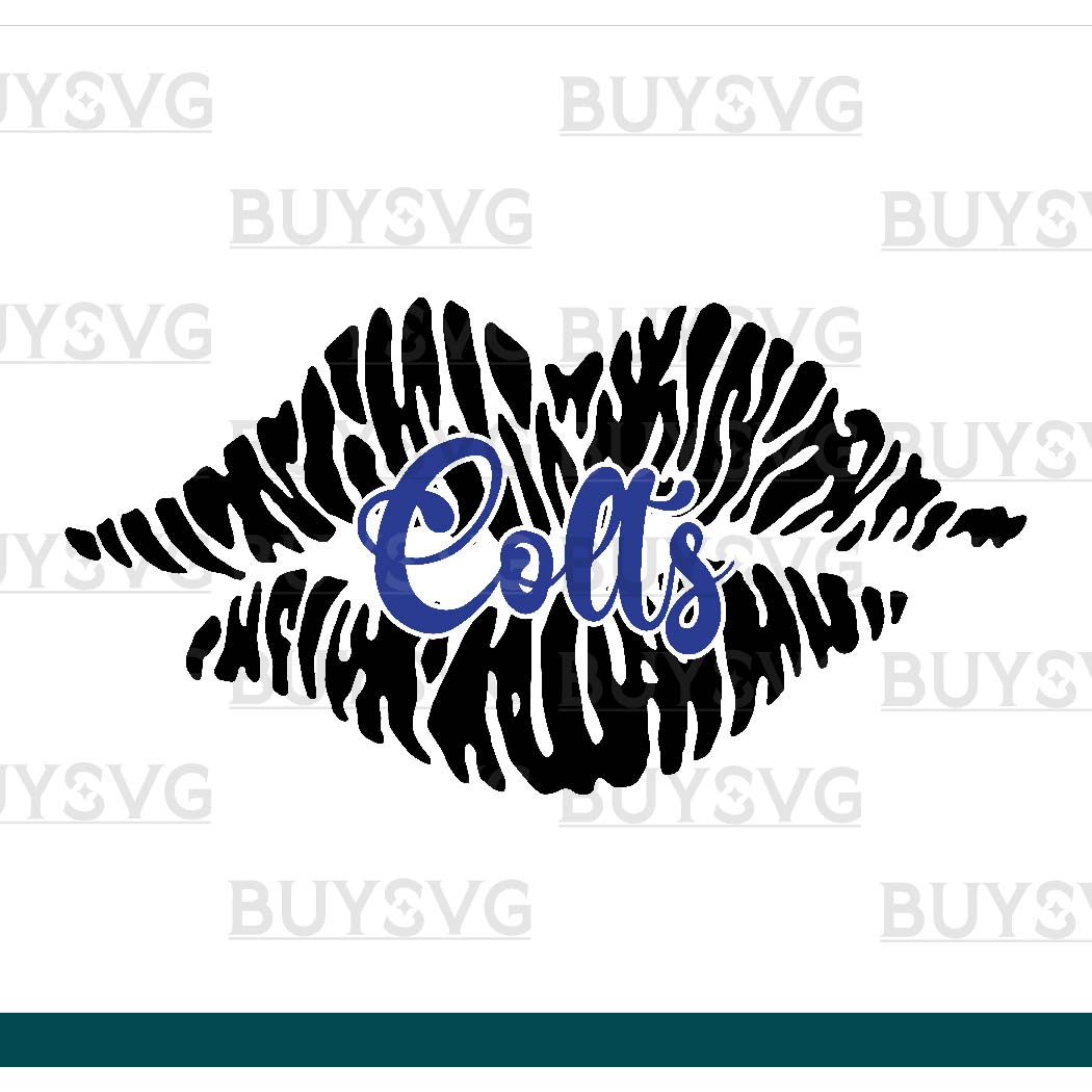 Colts SVG PNG Digital file Download LIPS 1