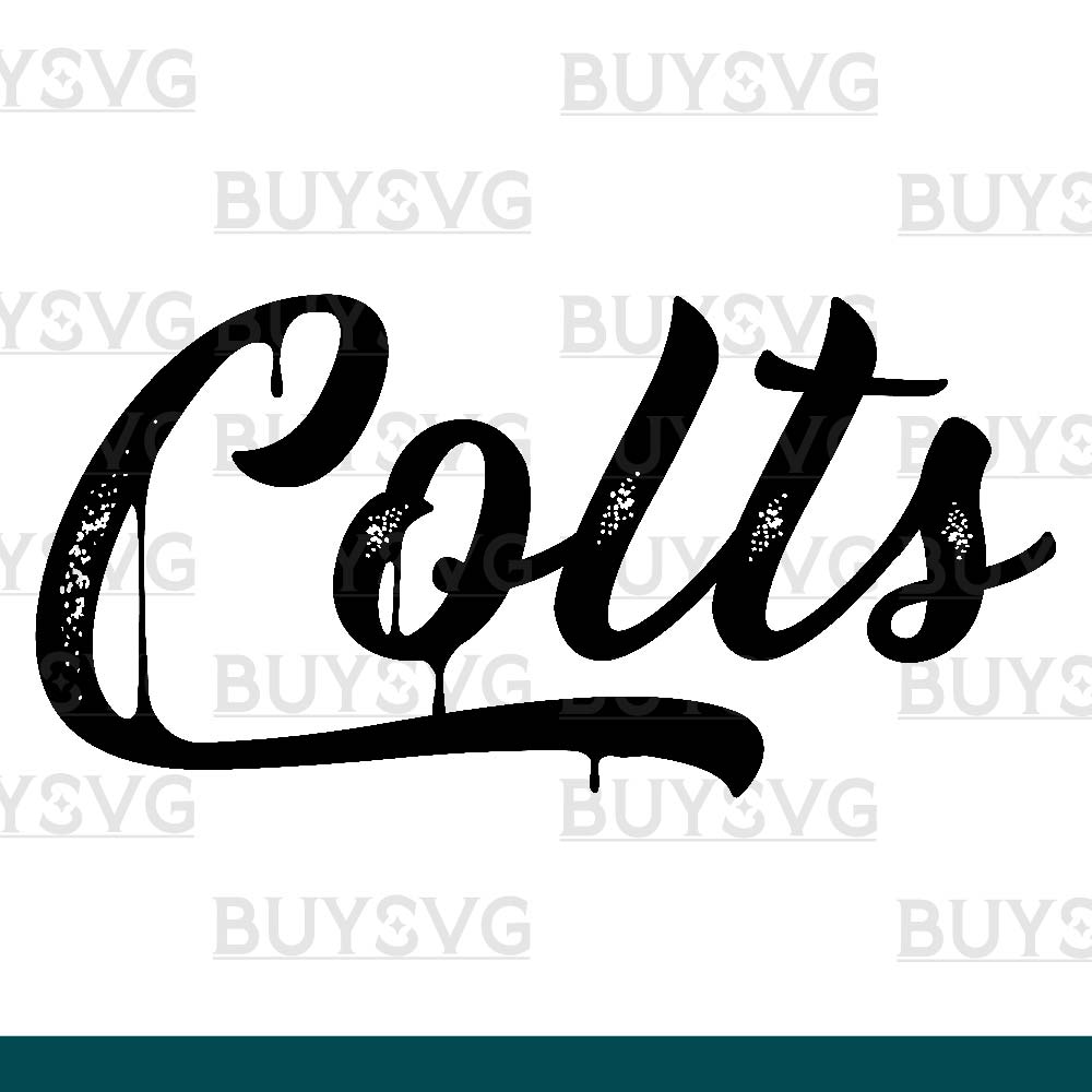 Colts SVG PNG Digital file Download METAL