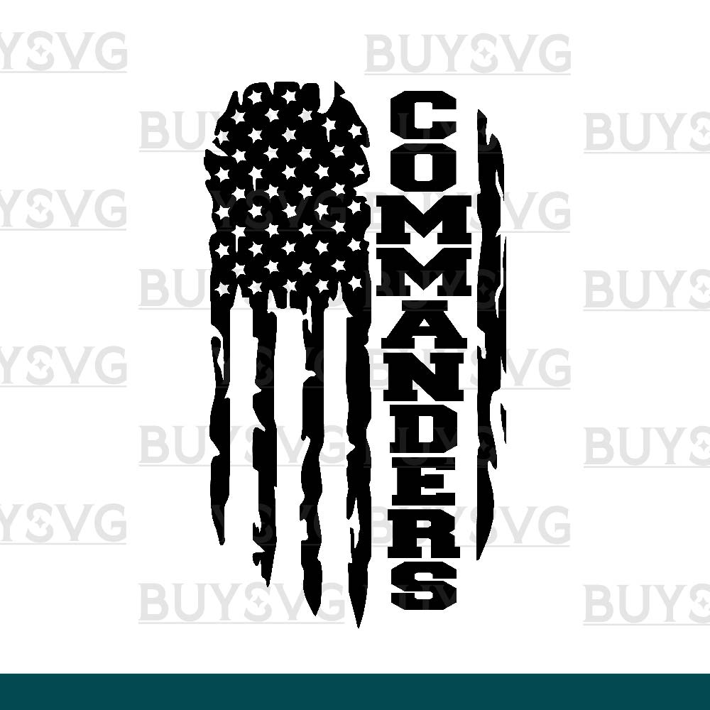 Commanders SVG PNG Digital file Download FLAG 2