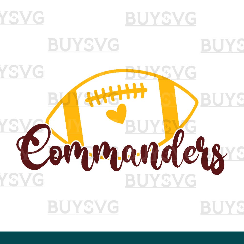 Commanders SVG PNG Digital file Download HD FOOTBALL