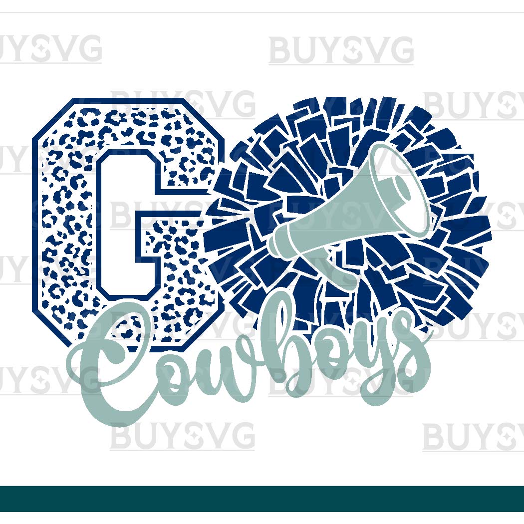 Cowboys SVG PNG Digital file Download POMPOM GO