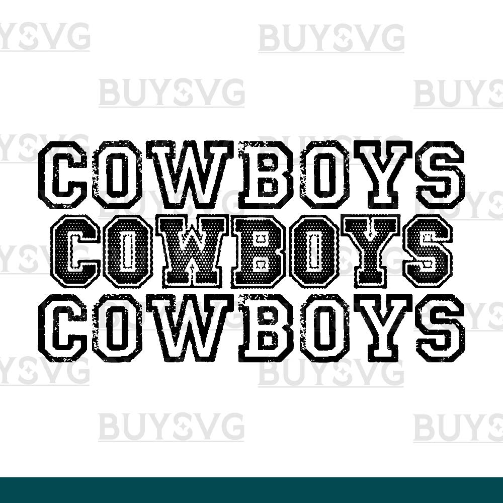 Cowboys SVG PNG Digital file Download Stack 3 1