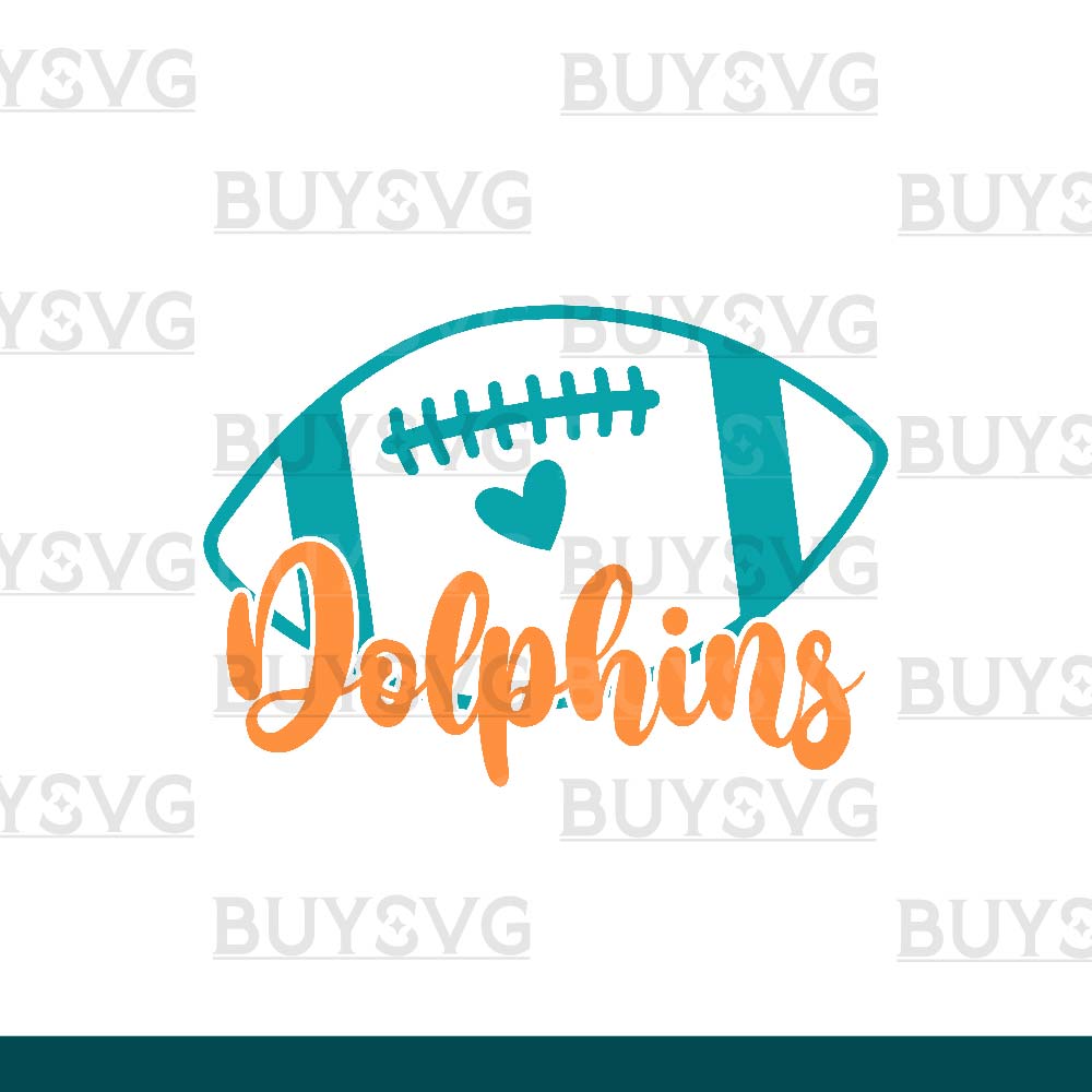 Dolphins SVG PNG Digital file Download HD FOOTBALL